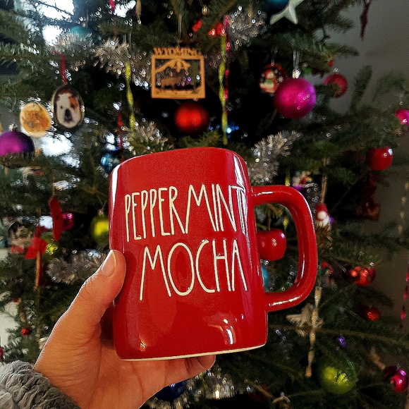 Rae Dunn Other - Rae Dunn Red & White Peppermint Mocha Mug